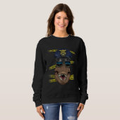 Sweatshirt Police Officer Rex Dino PD Cop Crime Scene Dinosau (Devant entier)