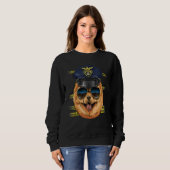 Sweatshirt Police Officier Chow Chow PD Cop Crime Scène K9 An (Devant entier)