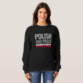 Sweatshirt Polish And Proud Poland Flag (Devant entier)