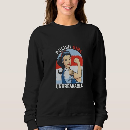 Sweatshirt Polish Girl unbreakable Poland 3 (Devant)