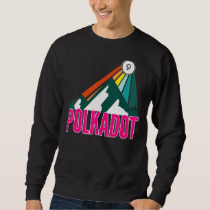 Sweatshirt Polkadot point Crypto Mountain Sun Rays Cryptocurr