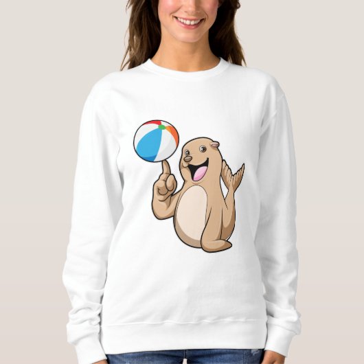 Sweatshirt Polo d'eau de phoque (Devant)