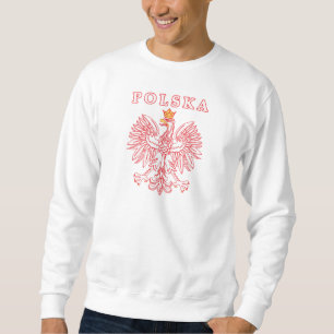 Sweatshirt Polska Avec Aigle Rouge Polonais