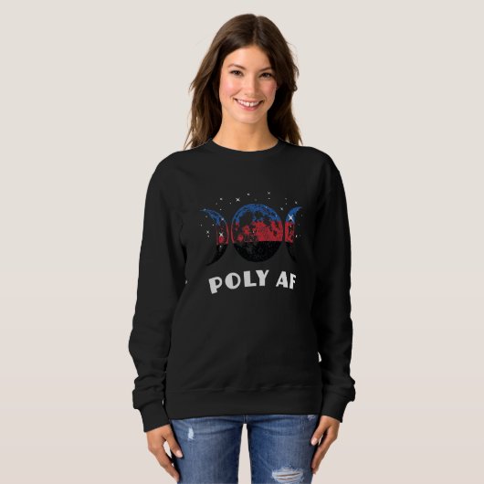 Sweatshirt Polyamory Pride Flag Not A Phase Polyamorous (Devant entier)