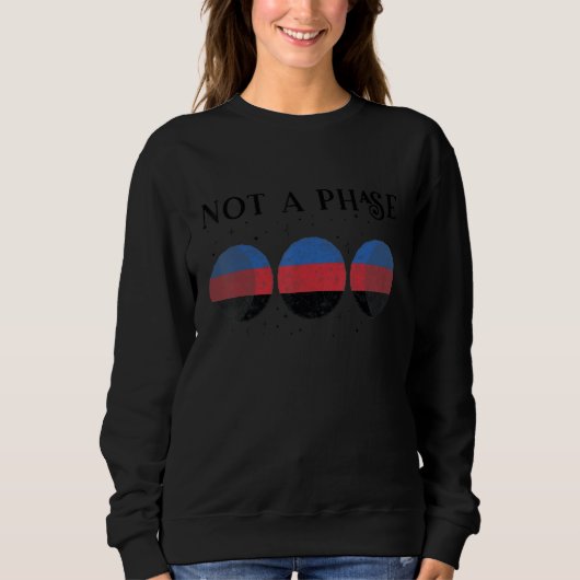 Sweatshirt Polyamory Pride Flag Not A Phase Polyamorous 2 (Devant)