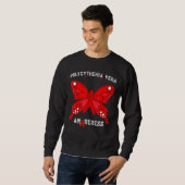 Sweatshirt Polycythemia Vera Guerrier 1 (Devant entier)