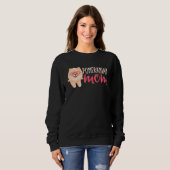 Sweatshirt Pomeranian maman Pomeranian (Devant entier)