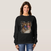 Sweatshirt Pomeranian Papa Pomeranian (Devant entier)