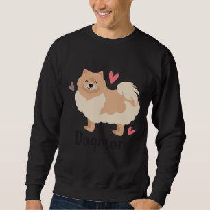 Sweatshirt Poméranien Adopter Don Op Chien Maman Pour Montrer
