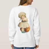Sweatshirt Pomme de sculpture pour fille d'Halloween (Dos)