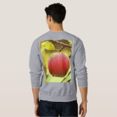 Sweatshirt "Pomme rouge sur arbre" jolie photo. Commandez dès (Dos entier)