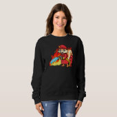 Sweatshirt Pompier écureuil Funny Fire Fighter 911 Pompiers (Devant entier)