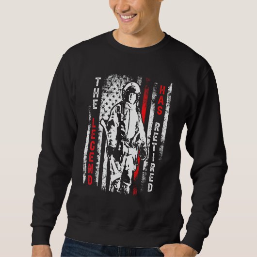 Sweatshirt Pompier pompier Retraite La Légende A Reti (Devant)