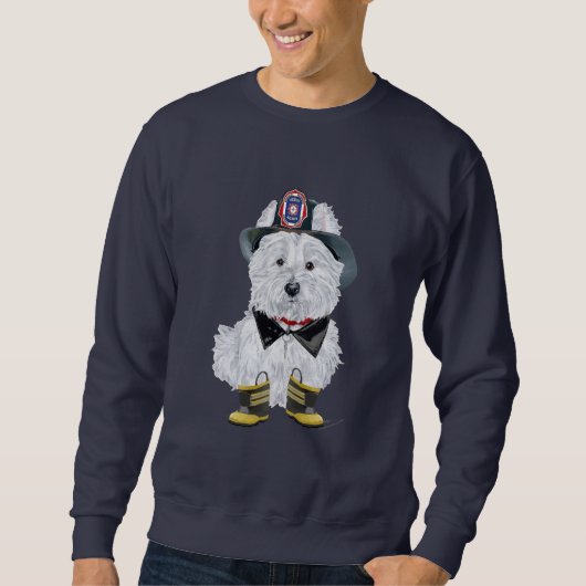 Sweatshirt Pompier West Highland White Terrier (Devant)