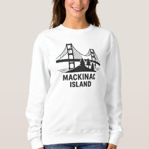 Sweatshirt Pont de l'île Mackinac et Pins Michigan