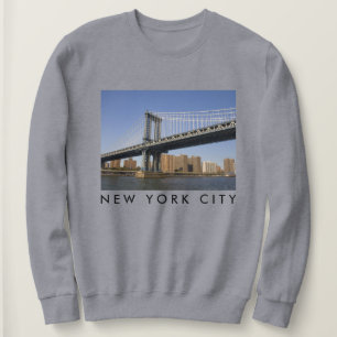 Sweatshirt Pont Manhattan, East River   New York City