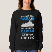 Sweatshirt Pontoon Boating Pontoon Boat Captain (Devant)