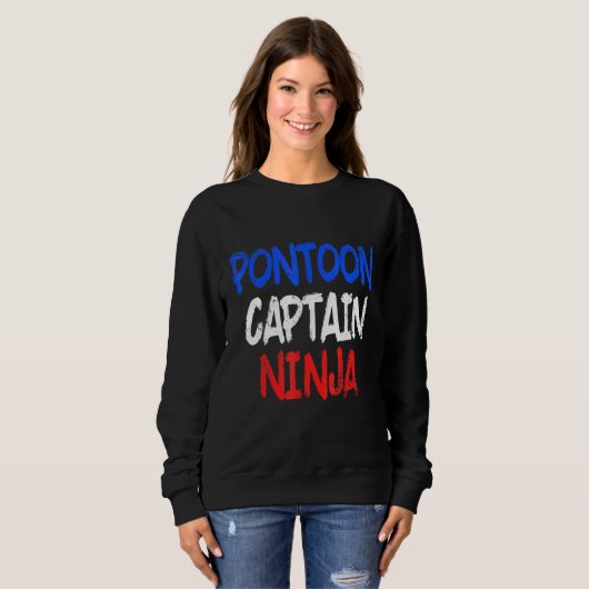 Sweatshirt Pontoon Capitaine Voilier Voilier Voilier Voilier  (Devant entier)