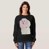 Sweatshirt Poodé En Rose (Devant entier)