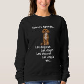 Sweatshirt Poodle Apricot chien Brown drôle mignon amusant an (Devant)