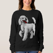 Sweatshirt Poodle blanc (Devant)