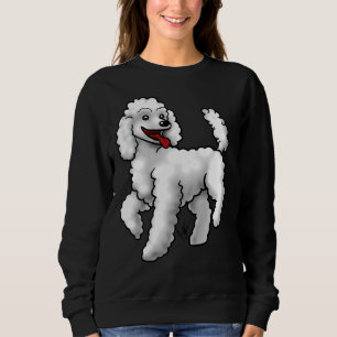 Sweatshirt Poodle blanc