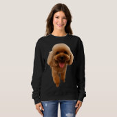 Sweatshirt Poodle Chien Chien Mini Toy Teacup (Devant entier)