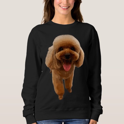Sweatshirt Poodle Chien Chien Mini Toy Teacup (Devant)