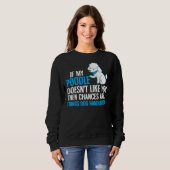 Sweatshirt Poodle Chien Design Handler Dites (Devant entier)
