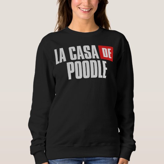 Sweatshirt Poodle Chien Maison Pour Maman (Devant)