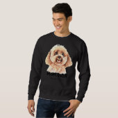 Sweatshirt Poodle Chien Maman (Devant entier)