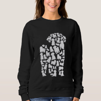Sweatshirt Poodle Chien Maman Poodle Papa