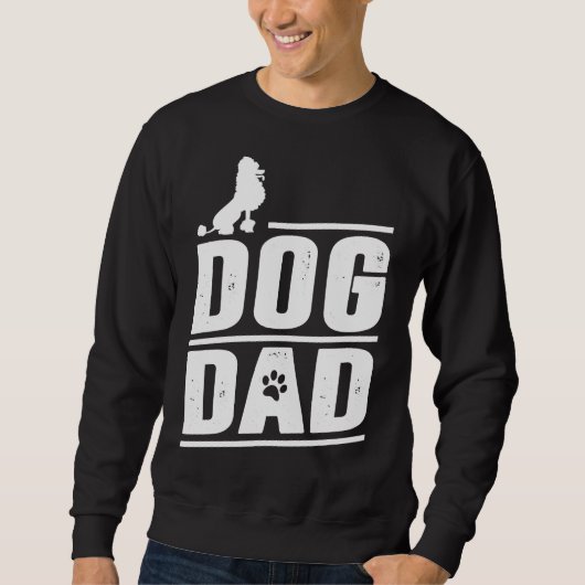 Sweatshirt Poodle Chien papa (Devant)