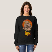 Sweatshirt Poodle Chien Vintage 16 (Devant entier)