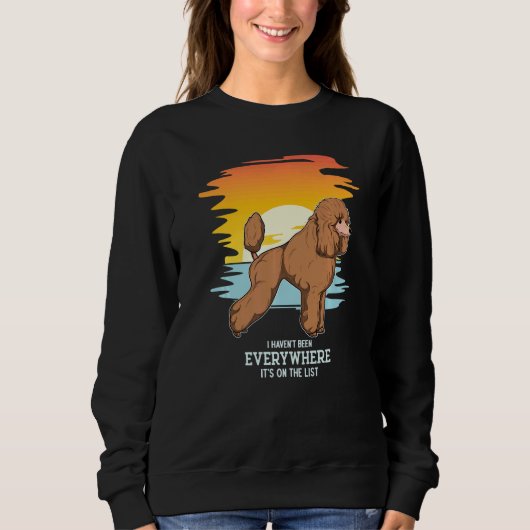 Sweatshirt Poodle Chien Vintage 9 (Devant)