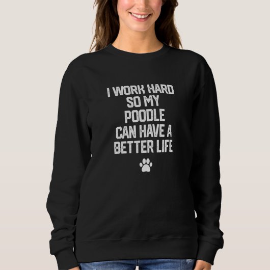 Sweatshirt Poodle Dog (Devant)