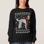 Sweatshirt Poodle Dog Santa Hat Ugly Christmas<br><div class="desc">Poodle Dog Santa Hat Xmas Ugly Christmas.</div>