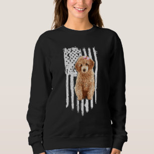 Sweatshirt Poodle Drapeau Américain Patriotique Poodle Chien
