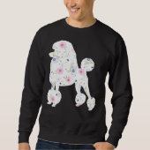 Sweatshirt Poodle Floral Scoop (Devant)