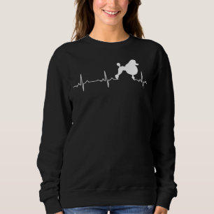 Sweatshirt Poodle Heartbea Best Poodle Amoureux des chiens Ca