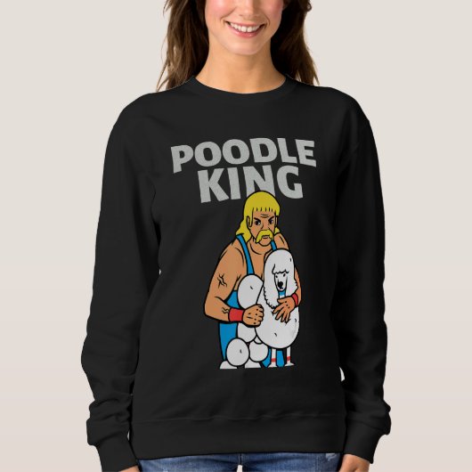 Sweatshirt Poodle King Mullet Time Business In Front Party In (Devant)