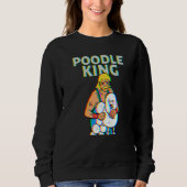 Sweatshirt Poodle King Mullet Time Business In Front Party In (Devant)