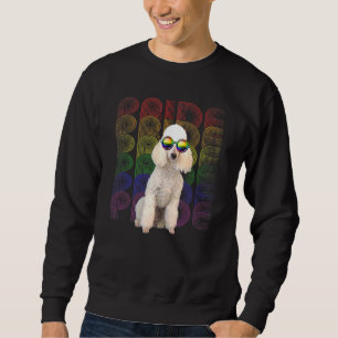Sweatshirt Poodle LGBT-Q Drapeau Gay pride Lesbian Chien LGBT