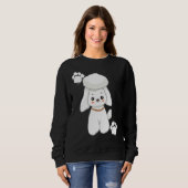 Sweatshirt Poodle Love (Devant entier)
