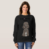 Sweatshirt Poodle Maman Épingle fourrée (Devant entier)