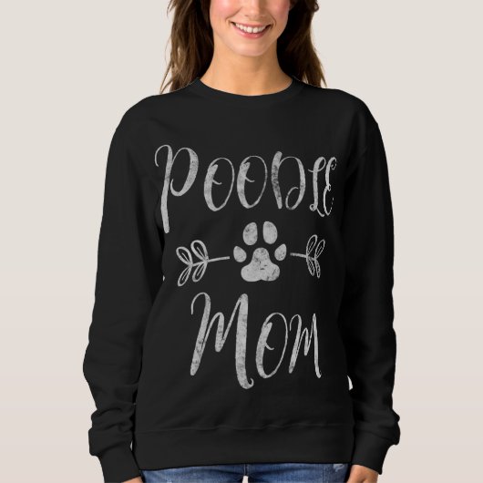 Sweatshirt Poodle Maman Poodle Propriétaire Amoureux Poodle C (Devant)