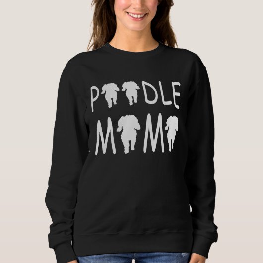 Sweatshirt Poodle Mum  Cute (Devant)