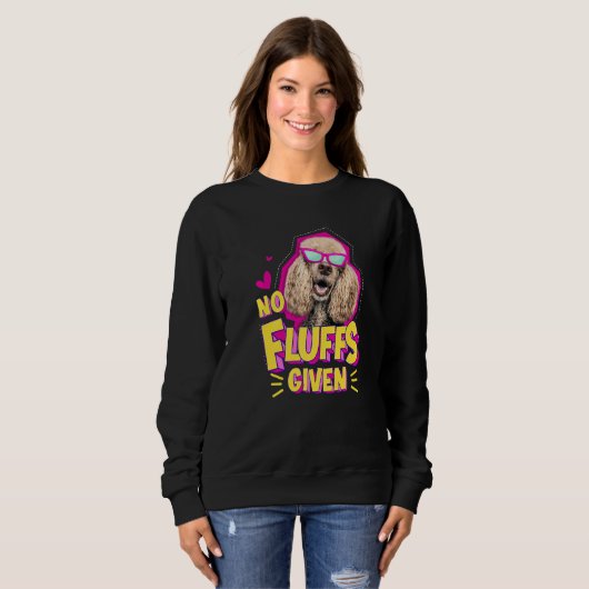 Sweatshirt Poodle No Fluffs (Devant entier)