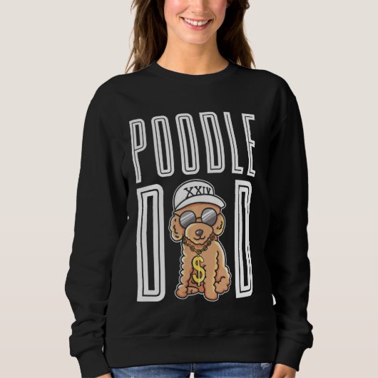 Sweatshirt Poodle Papa (Devant)