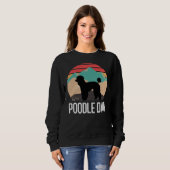 Sweatshirt Poodle Papa T- (Devant entier)